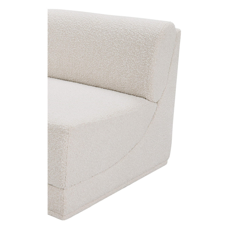 Meridian Ollie Cream Boucle Fabric Armless IMAGE 6