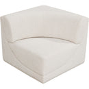 Meridian Ollie Cream Boucle Fabric Corner IMAGE 4
