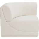 Meridian Ollie Cream Boucle Fabric Corner IMAGE 5