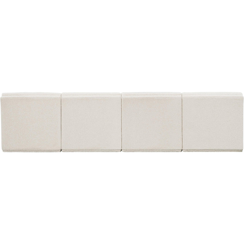 Meridian Ollie Cream Boucle Fabric Modular Sofa IMAGE 3
