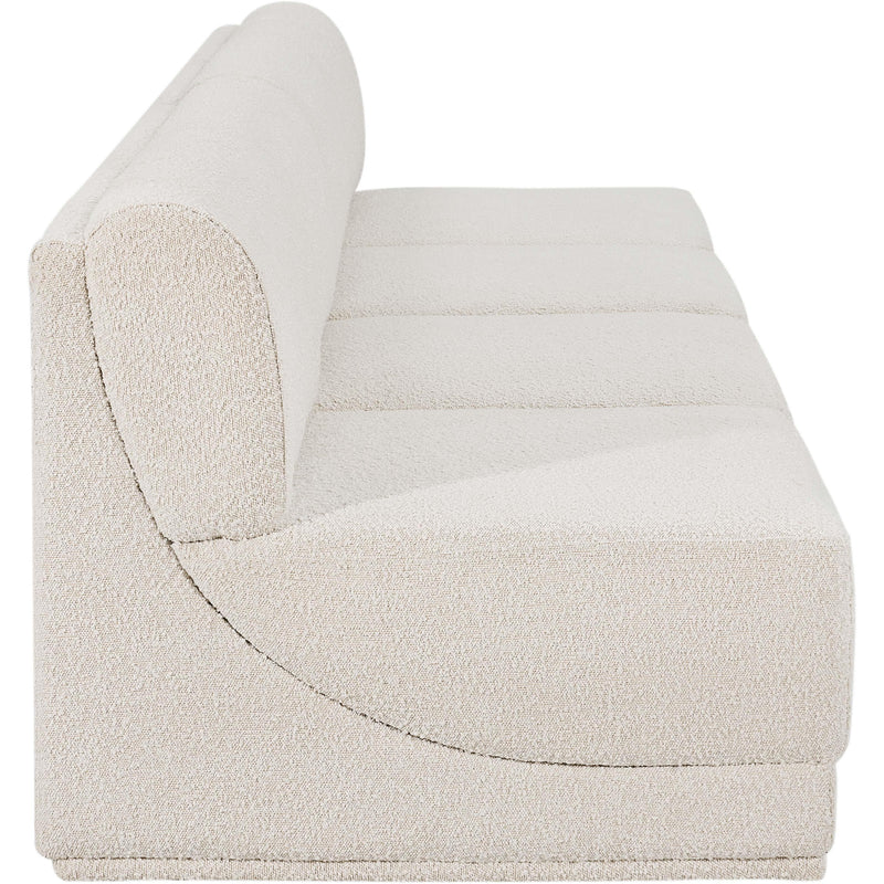 Meridian Ollie Cream Boucle Fabric Modular Sofa IMAGE 6