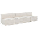 Meridian Ollie Cream Boucle Fabric Modular Sofa IMAGE 8