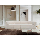 Meridian Ollie Cream Boucle Fabric Modular Sofa IMAGE 2