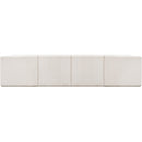 Meridian Ollie Cream Boucle Fabric Modular Sofa IMAGE 3