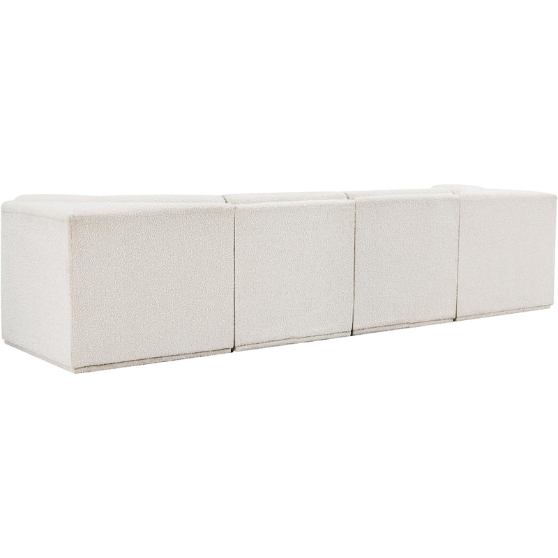 Meridian Ollie Cream Boucle Fabric Modular Sofa IMAGE 4