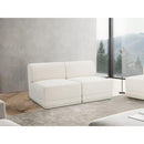 Meridian Ollie Cream Boucle Fabric Modular Sofa IMAGE 2