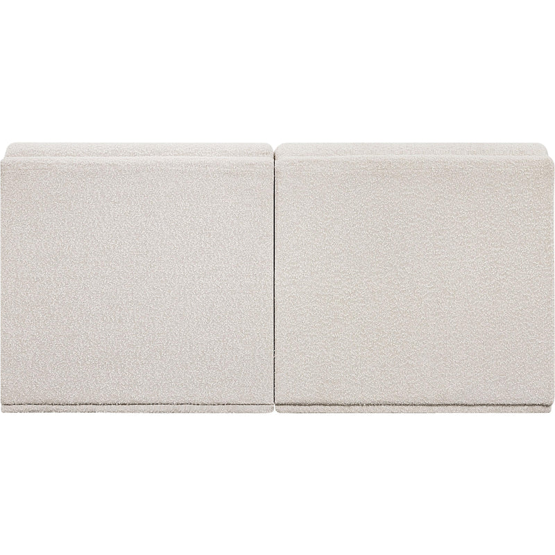 Meridian Ollie Cream Boucle Fabric Modular Sofa IMAGE 3