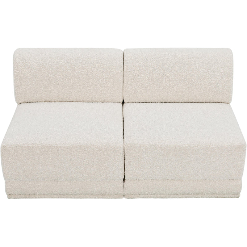 Meridian Ollie Cream Boucle Fabric Modular Sofa IMAGE 5
