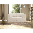 Meridian Ollie Cream Boucle Fabric Modular Sofa IMAGE 2