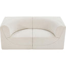 Meridian Ollie Cream Boucle Fabric Modular Sofa IMAGE 6
