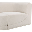 Meridian Ollie Cream Boucle Fabric Modular Sofa IMAGE 8