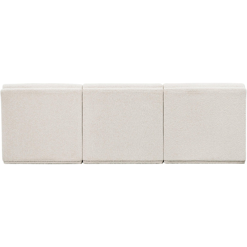 Meridian Ollie Cream Boucle Fabric Modular Sofa IMAGE 3