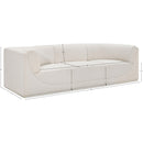 Meridian Ollie Cream Boucle Fabric Modular Sofa IMAGE 12