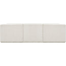Meridian Ollie Cream Boucle Fabric Modular Sectional IMAGE 3