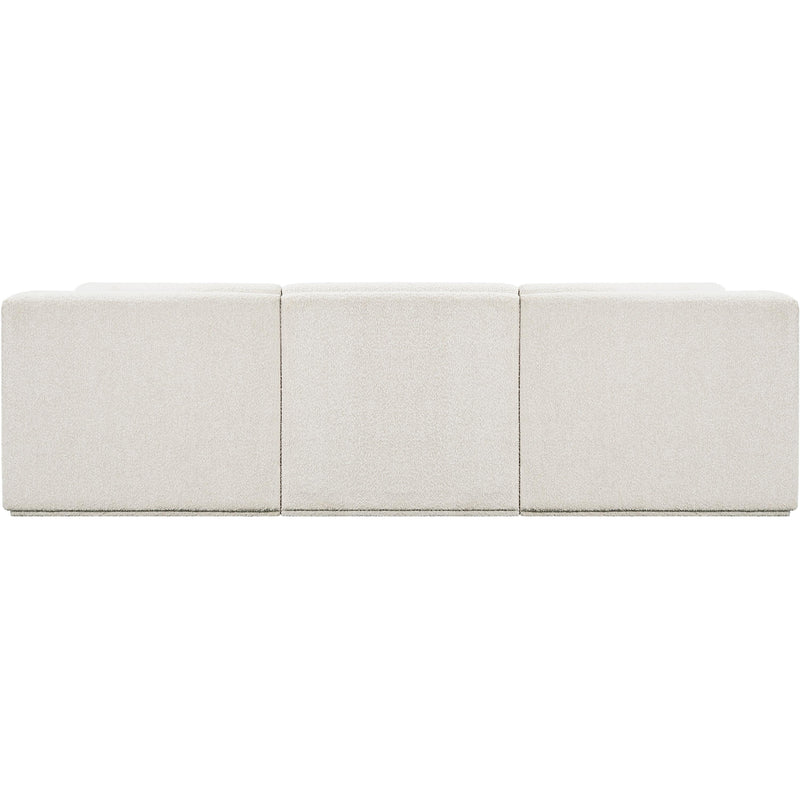 Meridian Ollie Cream Boucle Fabric Modular Sectional IMAGE 3