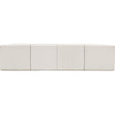 Meridian Ollie Cream Boucle Fabric Modular Sectional IMAGE 3