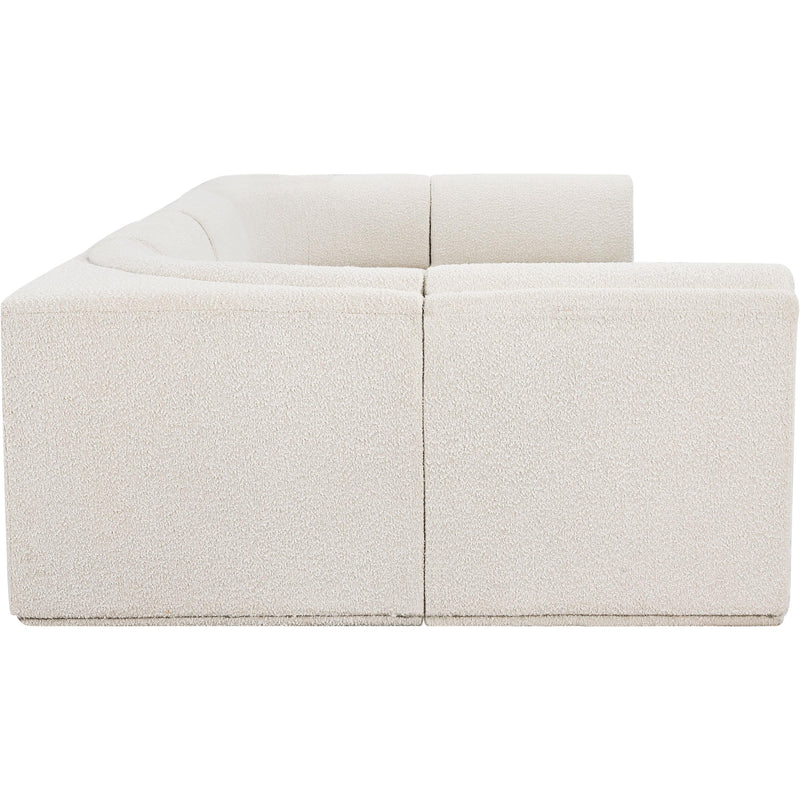 Meridian Ollie Cream Boucle Fabric Modular Sectional IMAGE 6