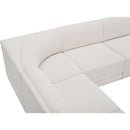 Meridian Ollie Cream Boucle Fabric Modular Sectional IMAGE 10