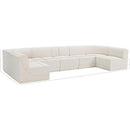 Meridian Ollie Cream Boucle Fabric Modular Sectional IMAGE 13
