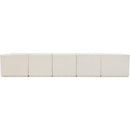 Meridian Ollie Cream Boucle Fabric Modular Sectional IMAGE 3