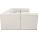 Meridian Ollie Cream Boucle Fabric Modular Sectional IMAGE 7