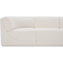 Meridian Ollie Cream Boucle Fabric Modular Sectional IMAGE 9