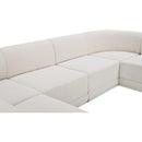 Meridian Ollie Cream Boucle Fabric Modular Sectional IMAGE 12