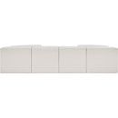 Meridian Ollie Cream Boucle Fabric Modular Sectional IMAGE 3