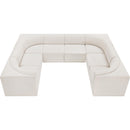 Meridian Ollie Cream Boucle Fabric Modular Sectional IMAGE 6