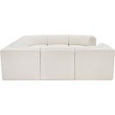 Meridian Ollie Cream Boucle Fabric Modular Sectional IMAGE 7
