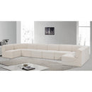 Meridian Ollie Cream Boucle Fabric Modular Sectional IMAGE 2