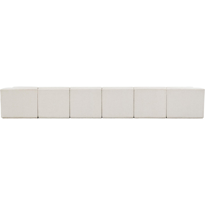 Meridian Ollie Cream Boucle Fabric Modular Sectional IMAGE 3