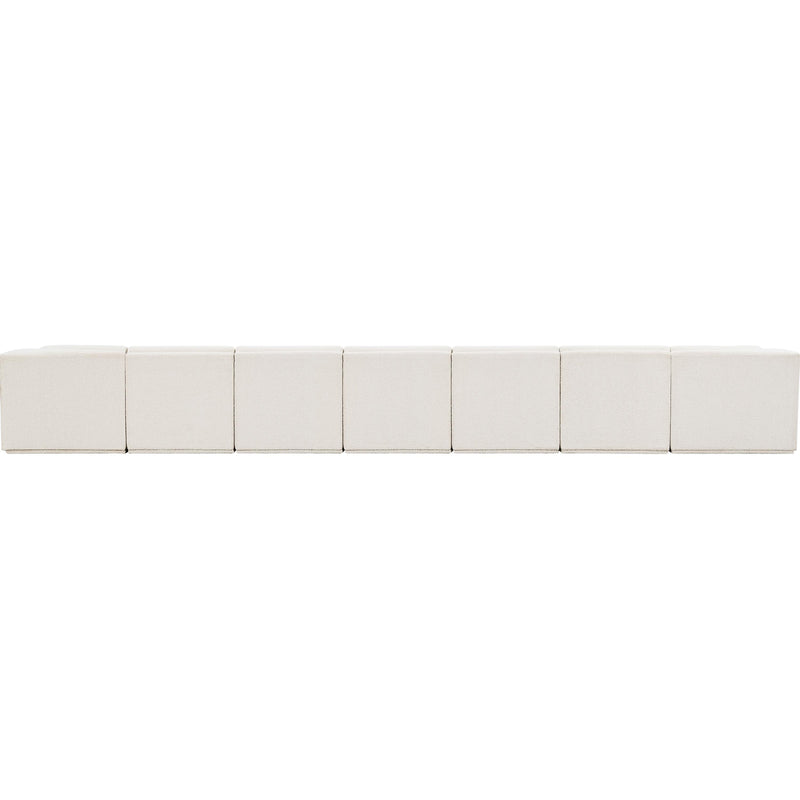 Meridian Ollie Cream Boucle Fabric Modular Sectional IMAGE 3