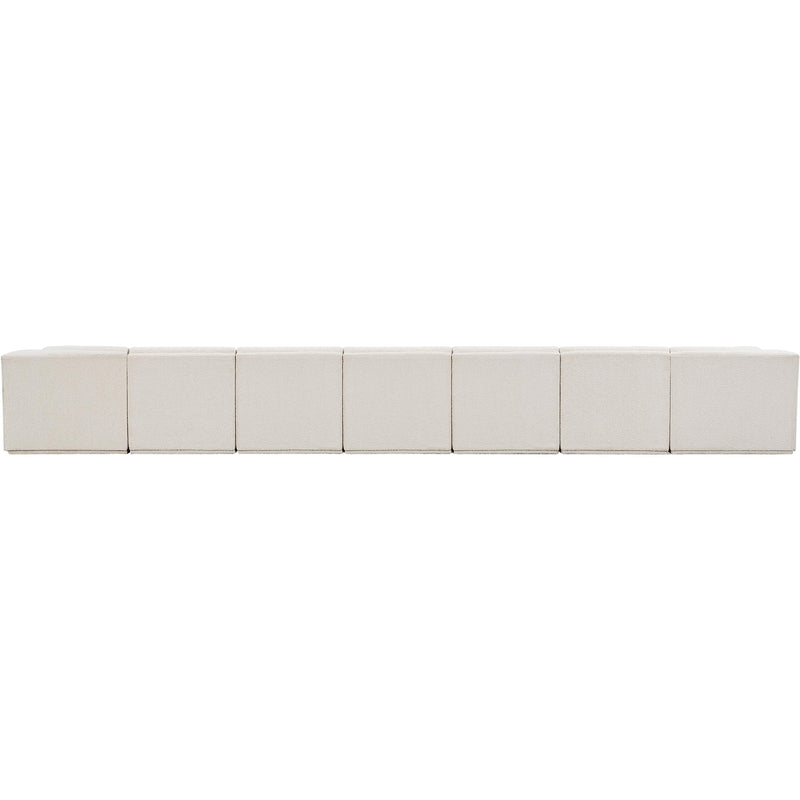 Meridian Ollie Cream Boucle Fabric Modular Sectional IMAGE 3