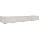 Meridian Ollie Cream Boucle Fabric Modular Sectional IMAGE 4