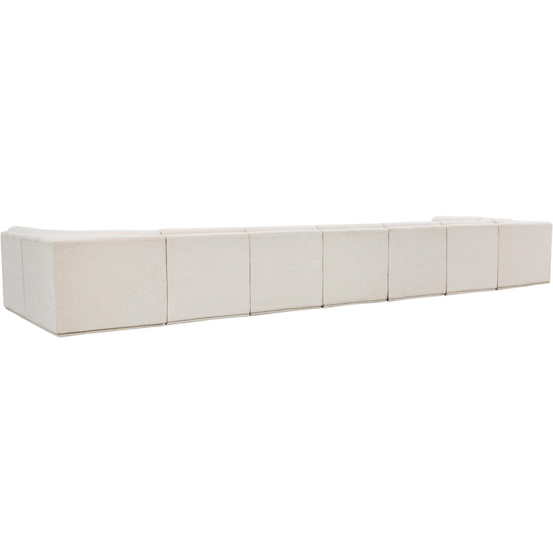 Meridian Ollie Cream Boucle Fabric Modular Sectional IMAGE 4