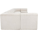 Meridian Ollie Cream Boucle Fabric Modular Sectional IMAGE 7
