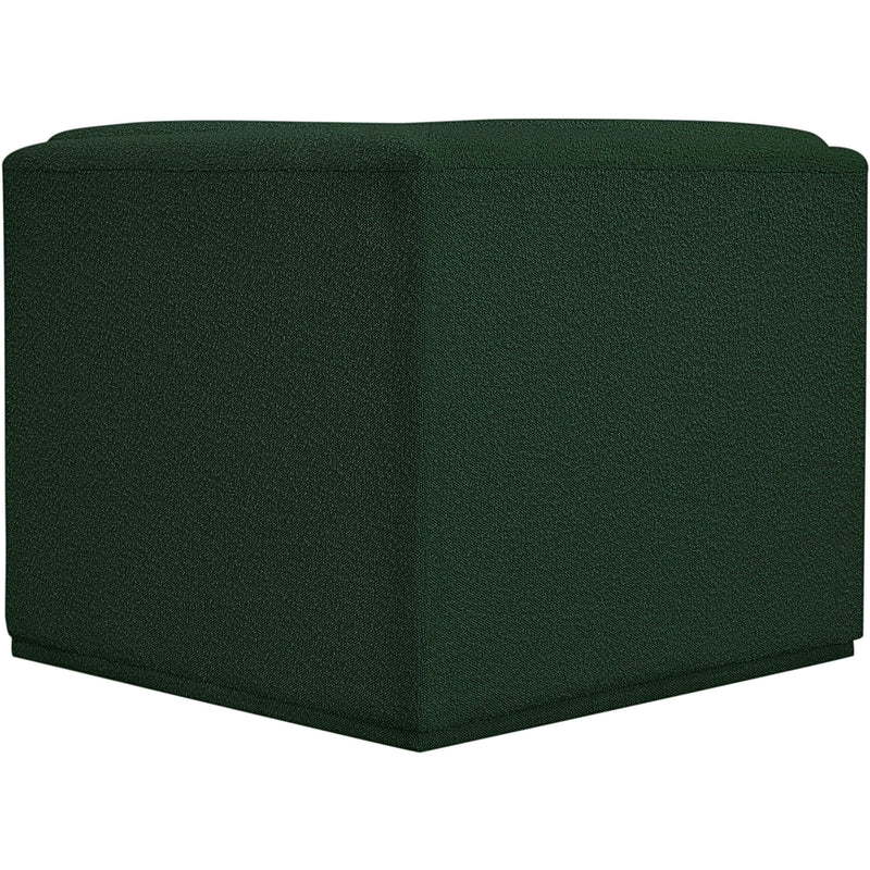 Meridian Ollie Green Boucle Fabric Corner IMAGE 3