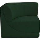 Meridian Ollie Green Boucle Fabric Corner IMAGE 5