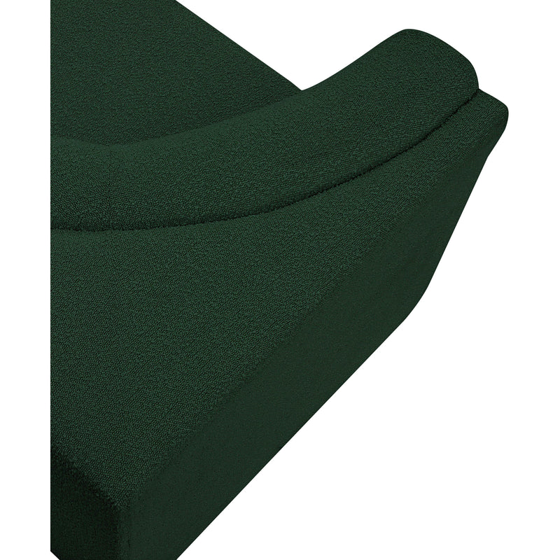 Meridian Ollie Green Boucle Fabric Corner IMAGE 6