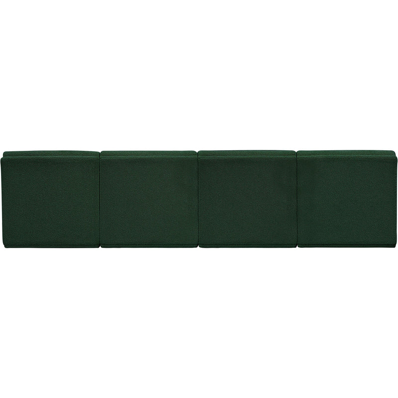 Meridian Ollie Green Boucle Fabric Modular Sofa IMAGE 3