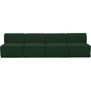 Meridian Ollie Green Boucle Fabric Modular Sofa IMAGE 4