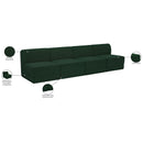 Meridian Ollie Green Boucle Fabric Modular Sofa IMAGE 9