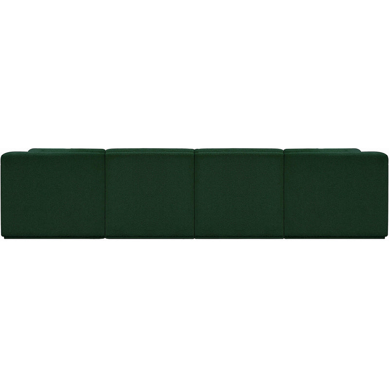 Meridian Ollie Green Boucle Fabric Modular Sofa IMAGE 3