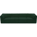 Meridian Ollie Green Boucle Fabric Modular Sofa IMAGE 6