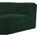Meridian Ollie Green Boucle Fabric Modular Sofa IMAGE 9