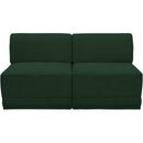 Meridian Ollie Green Boucle Fabric Modular Sofa IMAGE 4