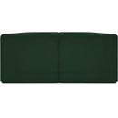 Meridian Ollie Green Boucle Fabric Modular Sofa IMAGE 3