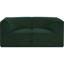 Meridian Ollie Green Boucle Fabric Modular Sofa IMAGE 5