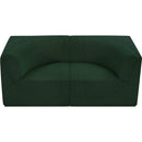 Meridian Ollie Green Boucle Fabric Modular Sofa IMAGE 6